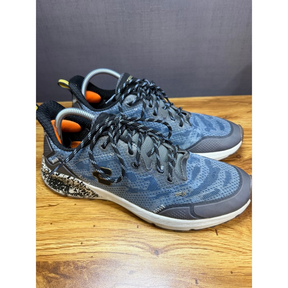Charly Men's Trail Running Shoes Blue Grey Camo Athletic Sneakers Low Top 10